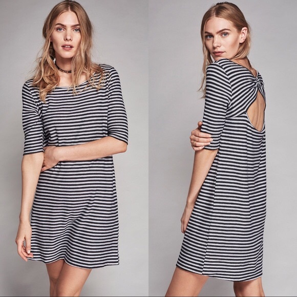 Free People Frenchie Striped Tee Dress - Picture 2 of 8